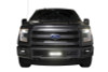 Putco 15-17 Ford F-150 - SS Black Bar Design w/10in Luminix Light Bar Bumper Grille Inserts - 87160L