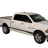 Putco 09-18 Ram 1500 Quad Cab 8ft- 5.5in Wide w/o Factory Flares 12pcs Black Platinum Rocker Panels - 9751303BP