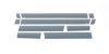 Putco 11-16 Ford SuperDuty - Reg Cab 8ft (10pcs - 6.25in Wide) Black Platinum Rocker Panels - 9751451BP