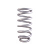 QA1 3-1/2in ID Tapered High Travel Spring - 10in Length x 650lbs/in - Silver Powder Coated - 10HTSF650