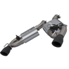 2016-2024 Chevrolet Camaro SS  QTP Screamer Axle Back Dual Tip Bumper Black Tips - 400116B