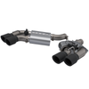 2016-2024 Chevrolet Camaro SS  QTP Screamer Axle Back Quad Tip Bumper Black Tips - 400117B