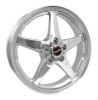 Race Star 92 Drag Star 18x5.00 5x4.50bc 2.00bs Direct Drill Polished Wheel - 92-850145DP