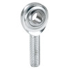 QA1 G Series 2-Pc Rod End - Male/Left Hand - 8mm Bore x M8x1.25 - Stainless Steel w/PTFE - MGML8T