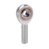QA1 V Series 3-Pc Rod End - Male/Left Hand - 14mm Bore x M14x2.0 - Carbon Steel - MVML14