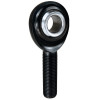 QA1 PC Series 2-Pc Rod End - Male/Left Hand - .375in Bore x 3/8-24 - Alloy Steel w/PTFE - PCML6T