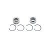 QA1 SIB Series Bearing Kit w/Snap Rings - .500in ID x .625in Wide - Heat Treated Chrome Plated S.S. - SIB8-101PK