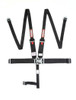 RaceQuip Black L & L 5pt HNR Seat Belt - 717007