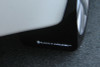 Rally Armor 08-17 Mitsubishi EVO X Black UR Mud Flap w/ White Logo - MF10-UR-BLK/WH