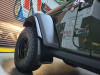 Rally Armor 19-24 Jeep JT Gladiator (Mojave/Rubicon) Black Mud Flap w/Grey Logo - MF104-BLK-GRY