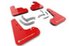 Rally Armor 24-25 Subaru Impreza Red UR Mud Flap w/ White Logo - MF105-UR-RD-WH