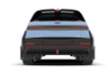 Rally Armor 2025 Hyundai Ioniq 5 N Black UR Mud Flap Silver Battery Logo - MF117-BAT-BLK-SIL