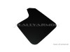 Rally Armor Universal Fit (No Hardware) Basic Black Mud Flap w/ Blue Logo - MF12-BAS-BL
