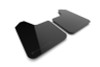 Rally Armor Universal UR Black Mud Flap w/ Metallic Black Logo - Pair - MF12-UR-BLK-MBK-LRT