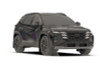 Rally Armor 2025 Hyundai Tucson ICE XRT Black UR Mud Flap - Metallic Black Logo - MF125-UR-BLK-MBK