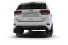 Rally Armor 18-22 Jeep Grand Cherokee SRT Trackhawk Black UR Mud Flap - White Logo - MF134-UR-BLK-WH