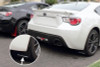 Rally Armor 13-17 Subaru BRZ/Toyota FR-S Black UR Mud Flap w/White Logo - MF23-UR-BLK/WH