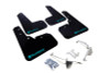 Rally Armor 13-17 Subaru Crosstrek XV Black UR Mud Flap w/Teal Altered Font Logo - MF26-UR-BLK/TL-X
