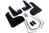 Rally Armor 15-17.5 MKVII VW Golf R Black UR Mud Flap w/Blue Logo - MF40-UR-BLK/BL