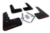 Rally Armor 17-22 Honda Civic Type R Black UR Mud Flap w/Red Logo - MF47-UR-BLK/RD