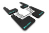 Rally Armor 17-22 Honda Civic Type R Black UR Mud Flap Altered Font Teal Logo - MF47-UR-BLK/TL-X