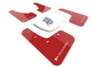 Rally Armor 18-25 Subaru Ascent Red UR Mud Flap w/White Logo - MF49-UR-RD/WH