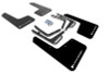 Rally Armor 17-20 Ford F-150 Raptor Gen 2 Black UR Mud Flap w/White Logo - MF53-UR-BLK/WH