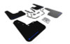 Rally Armor 18-23 Ford Fiesta ST MK8 Black UR Mud Flap w/Blue Logo - MF60-UR-BLK/BL