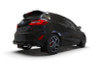 Rally Armor 18-23 Ford Fiesta ST MK8 Black UR Mud Flap w/Orange Logo - MF60-UR-BLK/OR