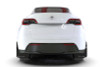 Rally Armor 20-26 Tesla Model Y, Juniper Y Black Mud Flap - Metallic Black Logo - MF72-UR-BLK/MBK