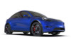 Rally Armor 20-26 Tesla Model Y, Juniper Y Black UR Mud Flap w/Red Logo - MF72-UR-BLK/RD