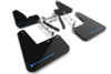Rally Armor 23-25 Toyota GR Corolla Black Mud Flap w/Light Blue Logo - MF89-UR-BLK-NB
