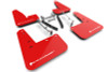 Rally Armor 23-25 Toyota GR Corolla Red UR Mud Flap w/White Logo - MF89-UR-RD-WH