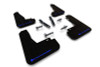 Rally Armor 22-25 Kia EV6 Black UR Mud Flap Blue Logo - MF91-UR-BLK-BL
