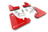 Rally Armor 22-25 Subaru BRZ / Toyota GR86 Red UR Mud Flap w/White Logo - MF99-UR-RD-WH