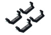 Rampage 1999-2019 Jeep Rock Rail Short Step Universal 4 Piece Set - Black - 26410034