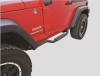 Rampage 2007-2018 Jeep Wrangler(JK) Side Bar Drop Step Slimline - Black - 26627