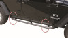 Rampage 2007-2018 Jeep Wrangler(JK) Srs Side Bar Rockerguard Step - Black - 88732