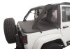 Rampage 2007-2018 Jeep Wrangler(JK) Unlimited 4-Door Trailview Tonneau Top - Black Diamond - 990135