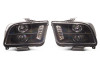 Raxiom 05-09 Ford Mustang Excluding GT500 LED Halo Projector Headlights- Blk Housing (Clear Lens) - 101683
