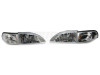 Raxiom 94-98 Ford Mustang Axial Series Cobra Style Headlights- Chrome Housing (Clear Lens) - 49049