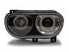 Raxiom 08-14 Dodge Challenger Dual LED Halo Projector Headlights- Black Housing (Clear Lens) - CH3684