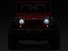 Raxiom 97-18 Jeep Wrangler TJ/JK Axial Series LED Daymaker Headlights- Chrome Housing (Clear Lens) - J108043