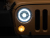 Raxiom 07-18 Jeep Wrangler JK Axial Series LED Headlights- Black Housing (Clear Lens) - J132813