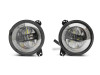 Raxiom 18-22 Jeep Wrangler JL/JT Axial Series LED Headlights- Black Housing (Clear Lens) - J133763