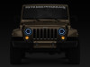 Raxiom 97-18 Jeep Wrangler TJ/JK Axial 7-Inch LED Headlights w/RGB Halo- Blk Hsng (Clear Lens) - J142665