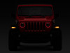 Raxiom 18-22 Jeep Wrangler JL/JT Axial 9-Inch LED Headlights w/RGB Halo- Blk Housing (Clear Lens) - J142668