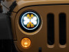 Raxiom 07-18 Jeep Wrangler JK Axial Spider LED Headlights w/Angel Eye Halo- Blk Housing (Clear Lens) - J152602