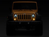 Raxiom 07-18 Jeep Wrangler JK 7-In LED Headlights- Blk Housing (Clear Lens) - J154695