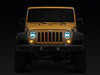 Raxiom 97-18 Jeep Wrangler TJ & JK Axial 7-In LED Headlights w/ DRL- Chrome Housing (Clear Lens) - J155569